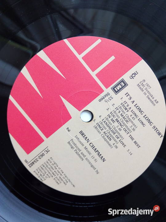 BRIAN CHAPMAN Its A Long Long Story 1977 EMI