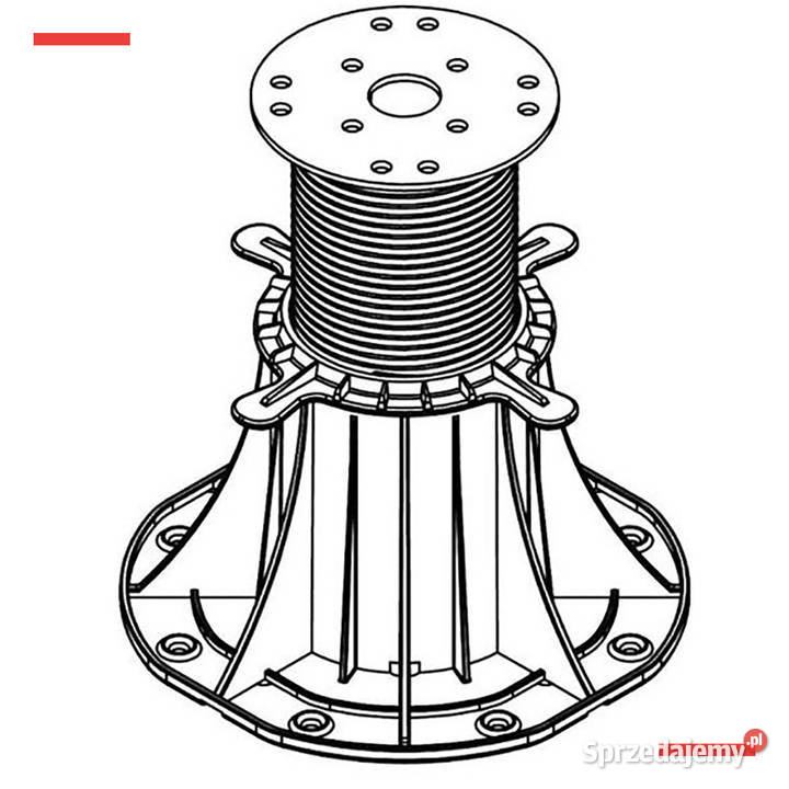 Wspornik tarasowy regulowany 120220 mm do Architektura ogrodowa Kraków
