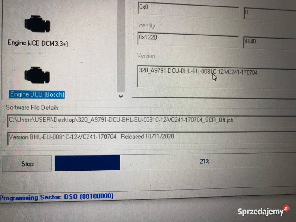 JCB Naprawa układu SCRAdblue wszystkie modele Serwis maszyn i urządzeń