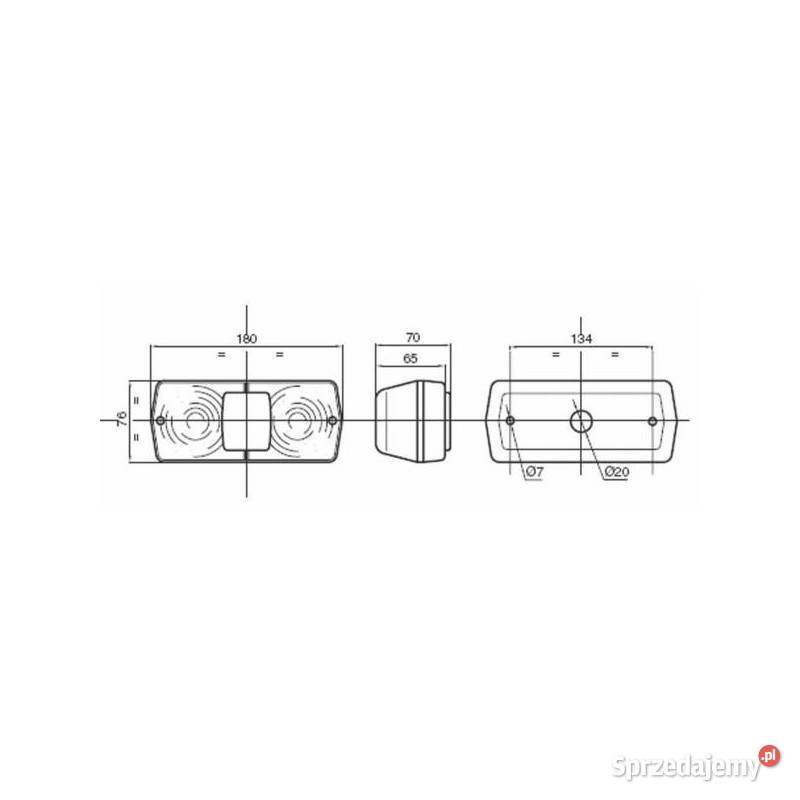 Lampa tylna prawa MF SHANKEY 1678869M91 02953 Kamionna