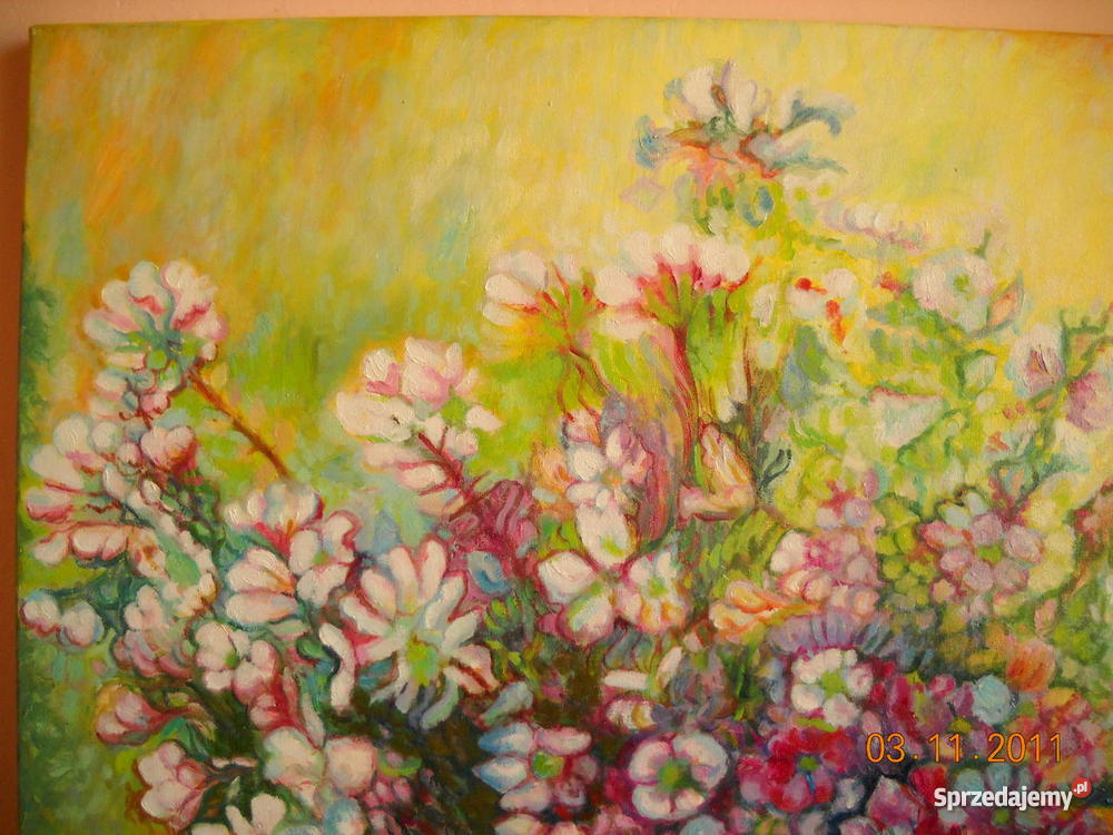 Duży obraz ptKwiaty70x90