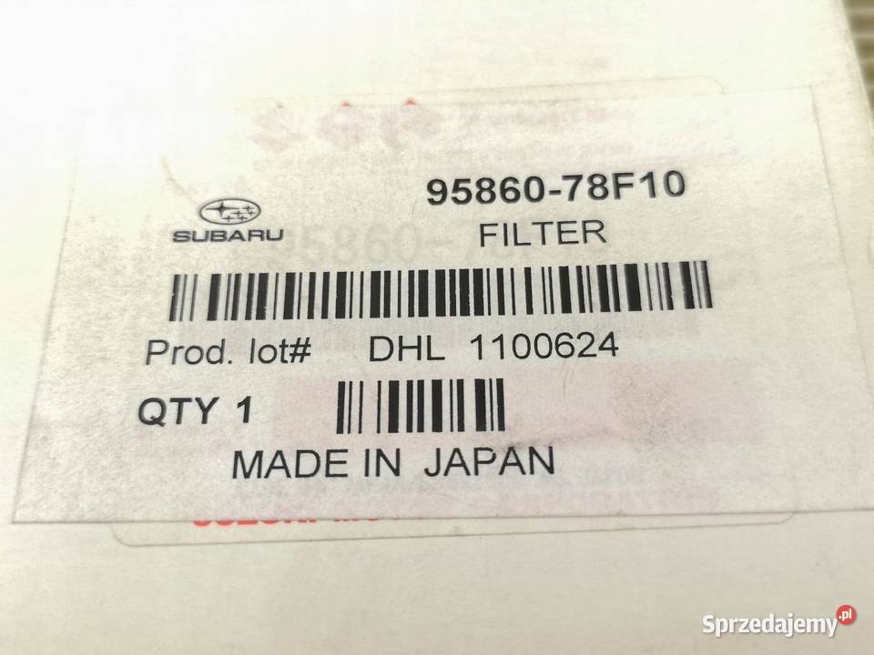 FILTR KABINOWY SUBARU JUSTY III 2003 NOWY ORG