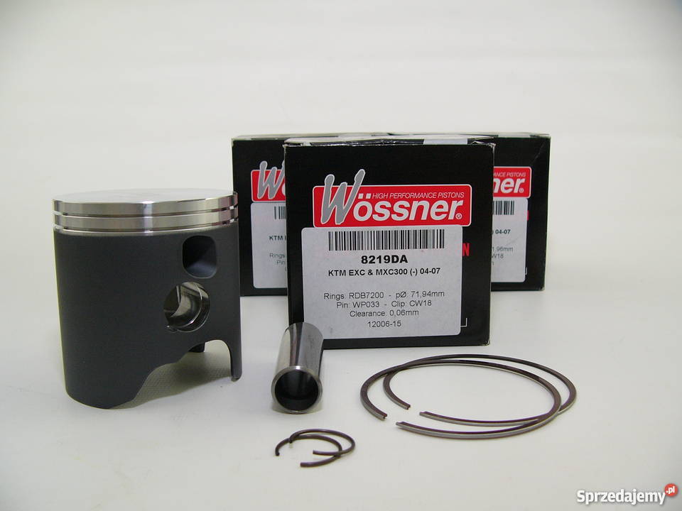 TŁOK komplet tłokowy WOSSNER 7194 mm sel A śląskie Zabrze