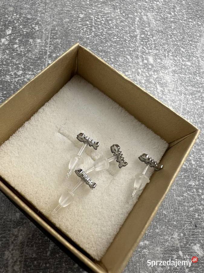 Kolczyki srebrne szkielet ryby szkielety ryb Jasło