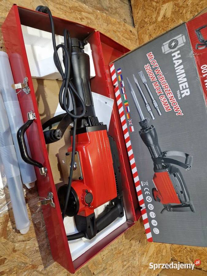 Młot wyburzeniowy o dużej moc 3200W 45J HEX Głogowa