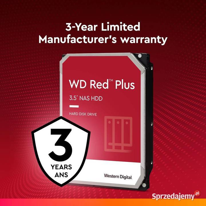 Dysk twardy WD Red Pro NAS 12 TB Zawiercie
