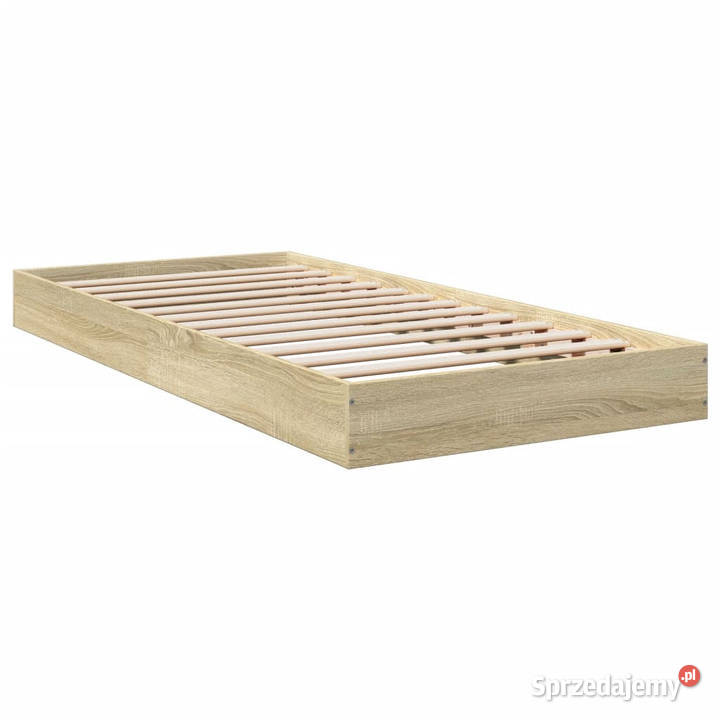 Łóżko bez materaca dąb sonoma 75x190 WM842079 17cm