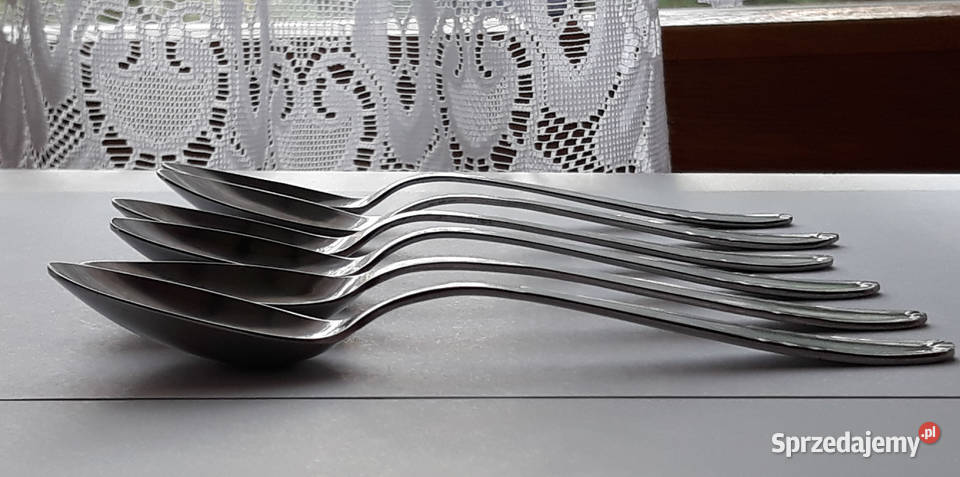 Łyżeczki do herbaty 2 KŁOS Gerlach sztućce PRL śląskie Dąbrowa Górnicza