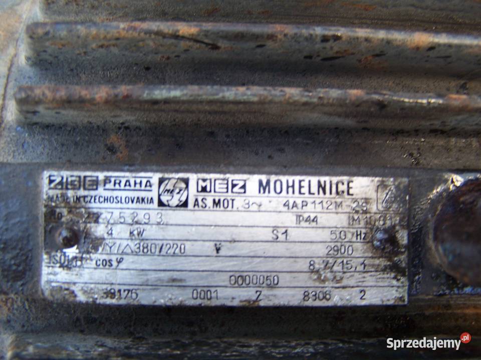 Silnik elektryczny 3fazowy o mocy 4 kW Pszów sprzedam
