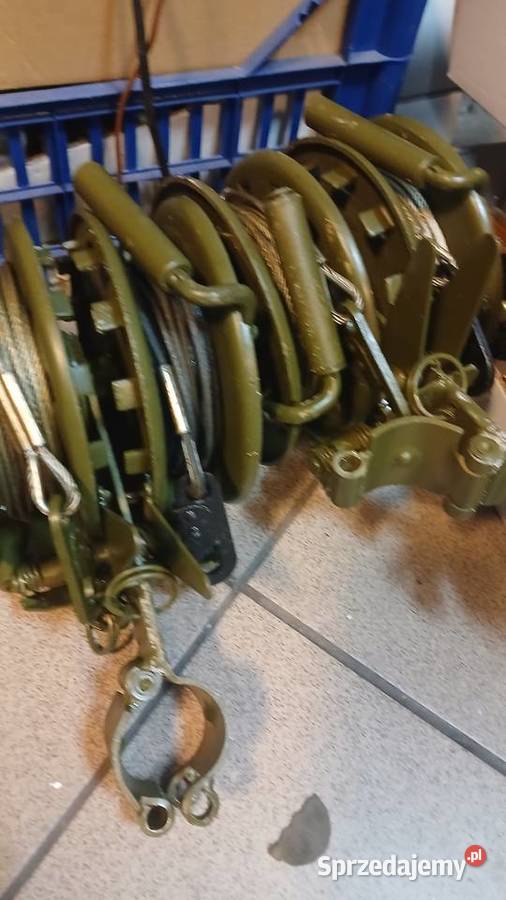 Wojskowa wyciągarka wciągarka ręczna dwubębnowa Skierniewice