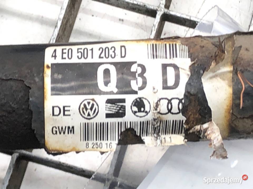 PÓŁOŚ TYŁ PRAWA AUDI A8 D3 4E0501203D 52 450