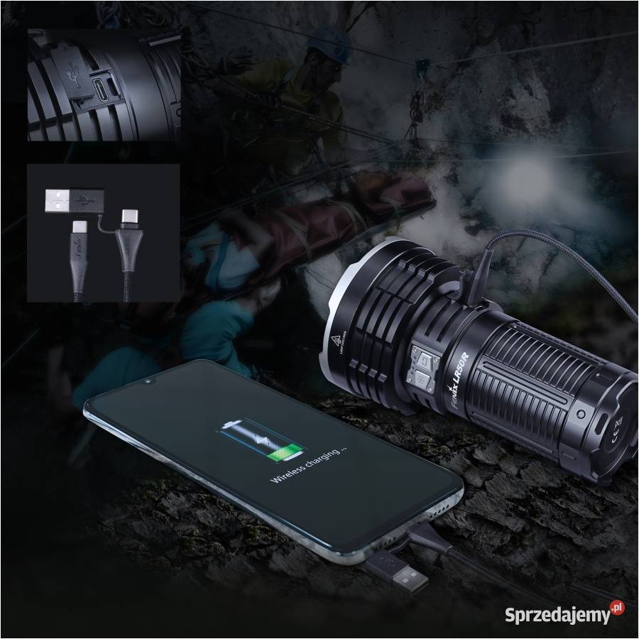 Latarka LED Fenix LR50R niekokesz Przyłęki