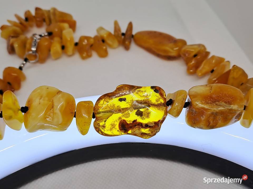Korale z bursztynu bursztyn bałtycki mleczne z Warszawa