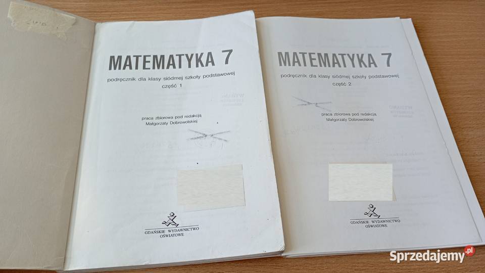 Matematyka 7 podręcznik szkoły podstawowej Cz 1 Gdańsk