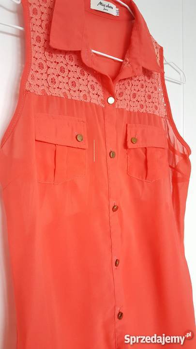Koszula koszulka pomarańczowa M 38 L 40 lekka Moda i Styl Szczecin