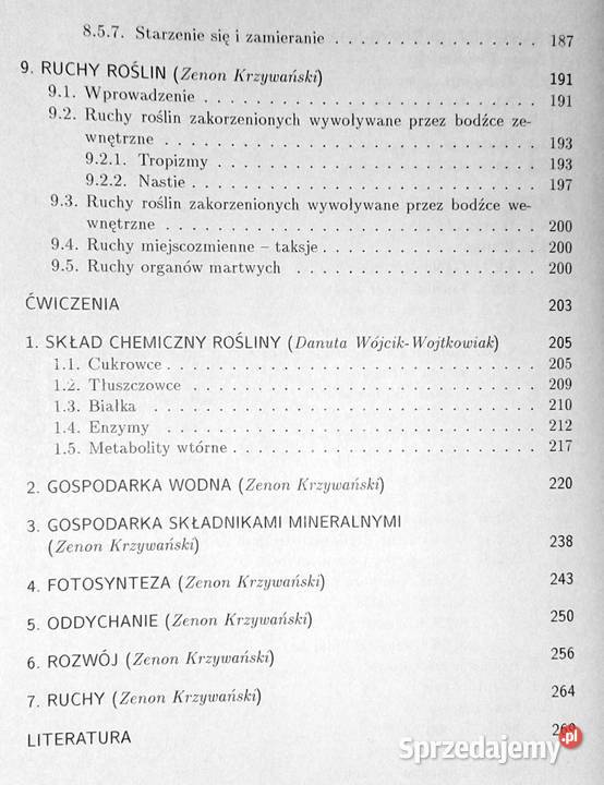 Zarys fizjologii roślin Wykłady i ćwiczenia Chełm sprzedam