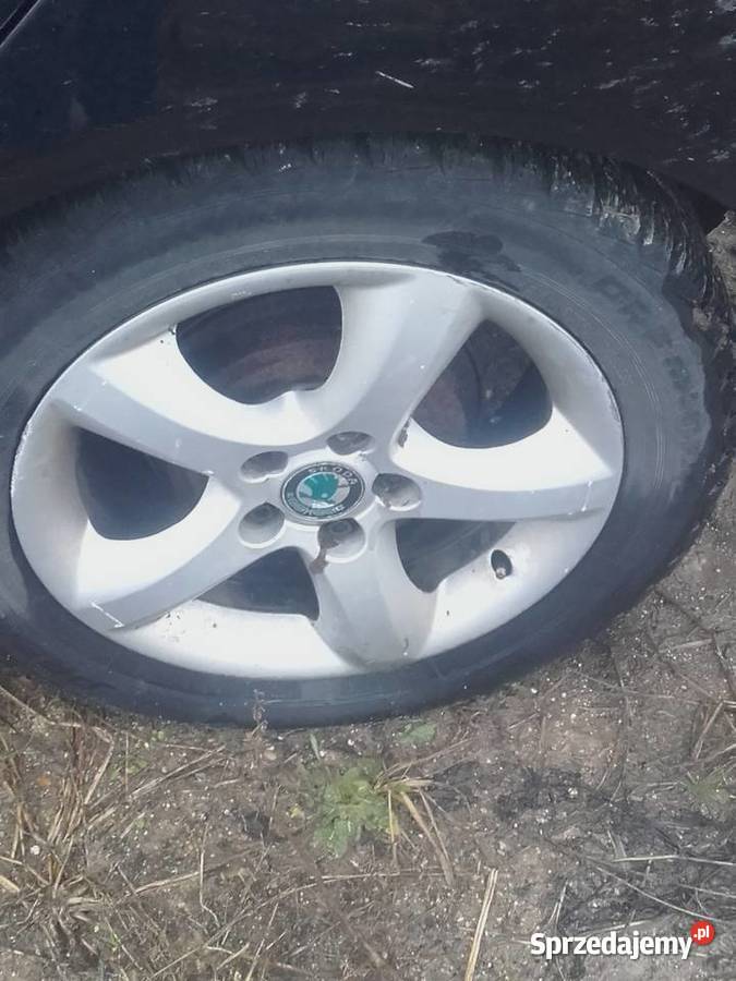Komplet 4 alufelg opony R15 Skoda VW Samochodowe łódzkie Ksawerów