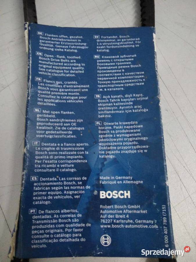 Pasek klinowy BOSCH Młynary