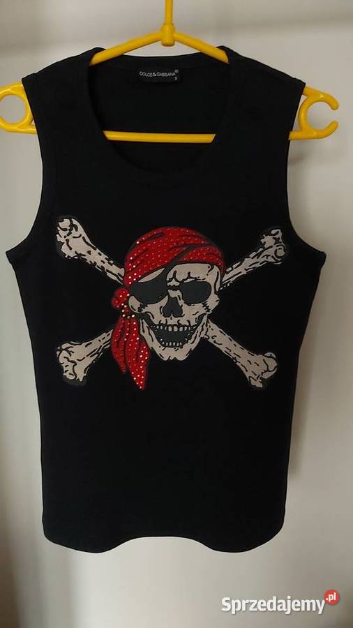 Dolce Gabbana tshirt damski rozmiar S z motywem biały lubelskie Lublin