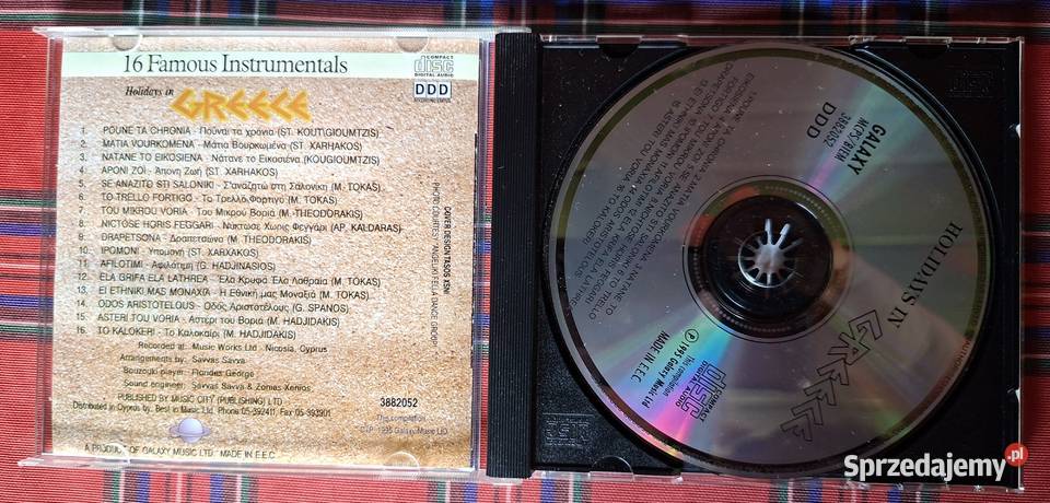 Holidays in Greece Famous Instrumentals CD Kraków