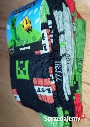 Skarpetki dziecięce Minecraft 3pak rozmiar 2730 Bielizna Rzeszów