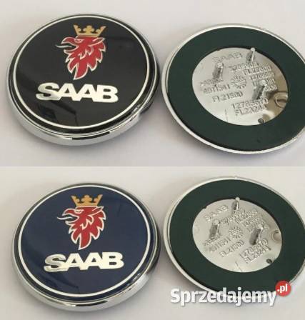 NOWY emblemat SAAB przód bolce 2 kolory znaczek Zamość