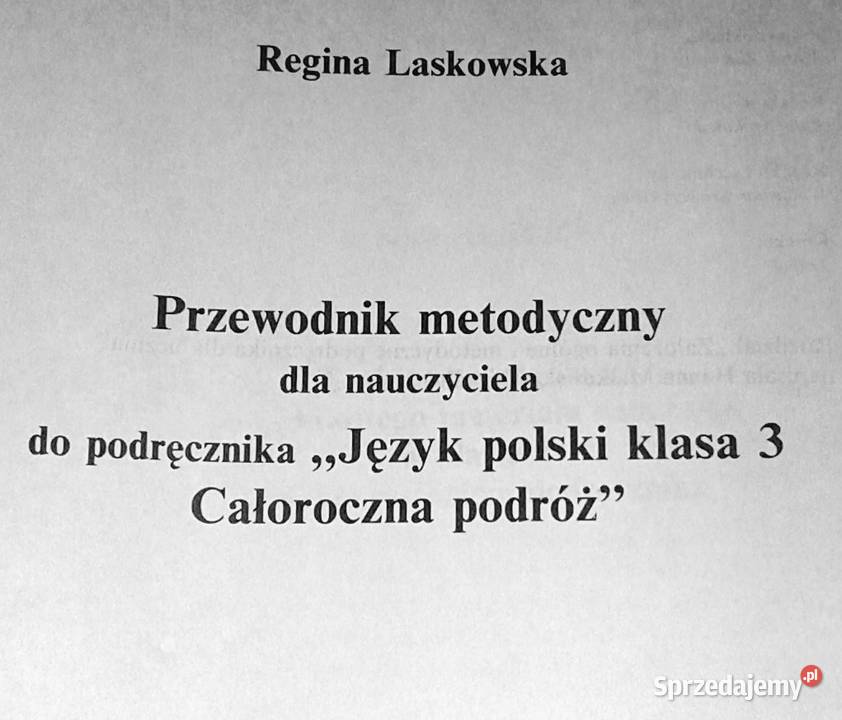 Przewodnik metodyczny nauczyciela Język polski Pozostałe lubelskie Chełm