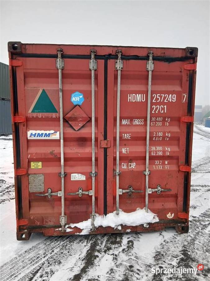 Kontener morski magazynowy 20 używany 6 m Katowice