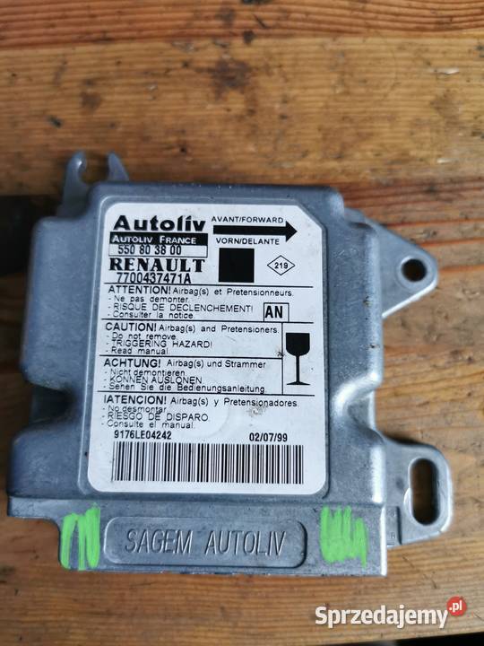 MODUŁ SENSOR AIRBAG RENAULT 550803800 Układ elektryczny Margonin