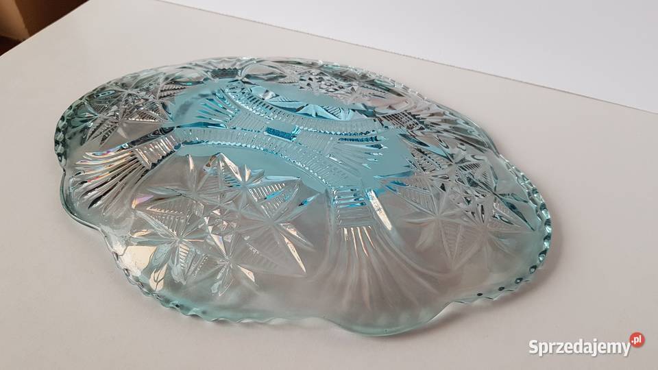 Iryzowana patera półmisek Ząbkowice Hortensja Dąbrowa Górnicza