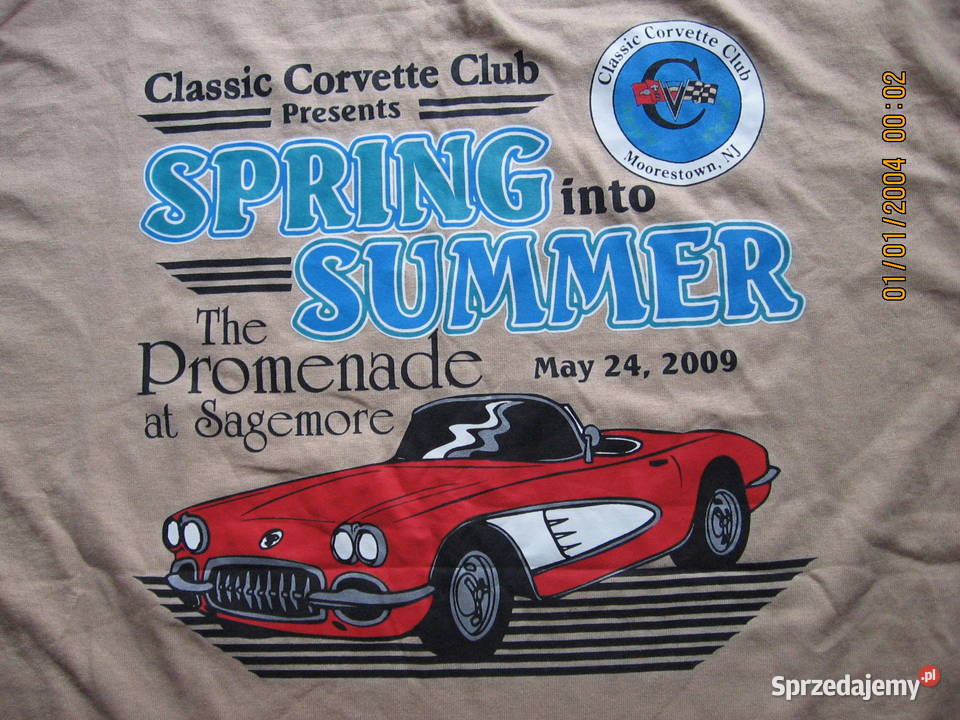 Chevrolet CORVETTE classic club koszulka Akcesoria samochodowe Przemyśl