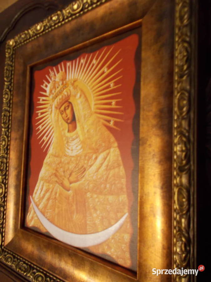 Matka Boża Ostrobramska Kopia Ikony Drewniana Szczecin