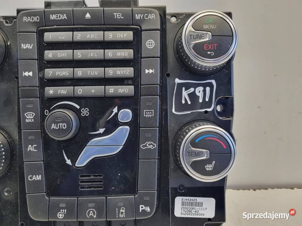 Volvo S60 II V60 I XC60 I PANEL KLIMATYZACJI