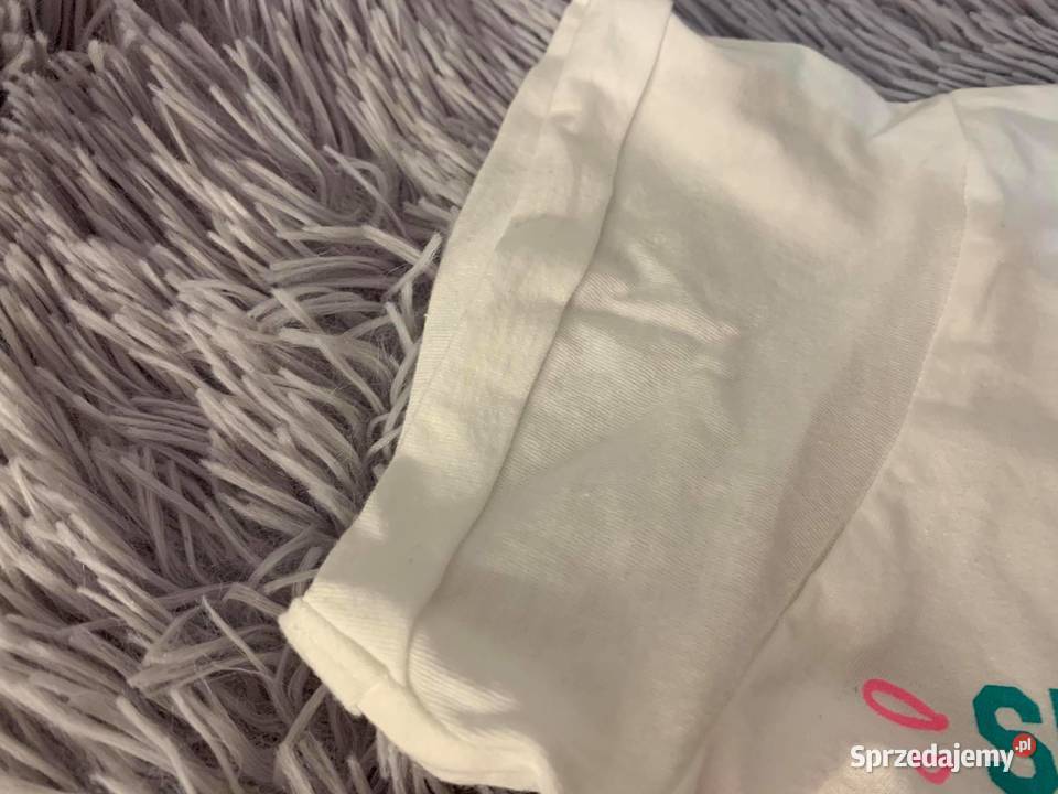 Tshirt koszulka bluzka z wiązaniem koralowa dziewczynka Jasło