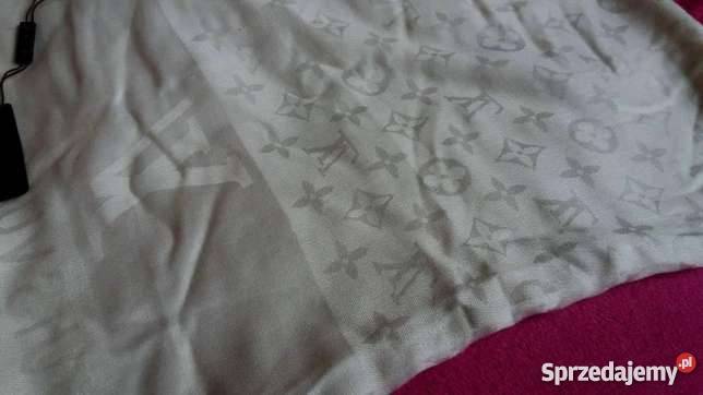 szal lv louis vuitton kremowy nowy z metka hit Bydgoszcz