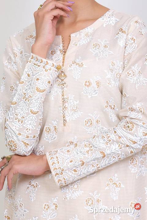Indyjski komplet M 38 beżowy złoty malowany zachodniopomorskie Szczecin