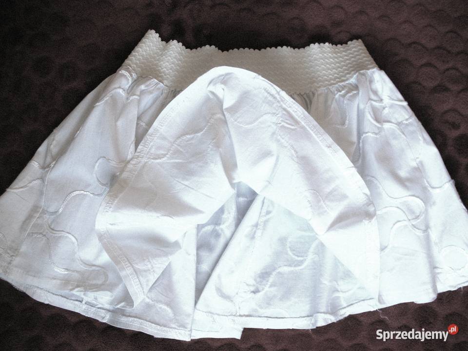 Spódniczka dziewczęca biała rozmiar 116 5 8 lat 7 lat+ mazowieckie