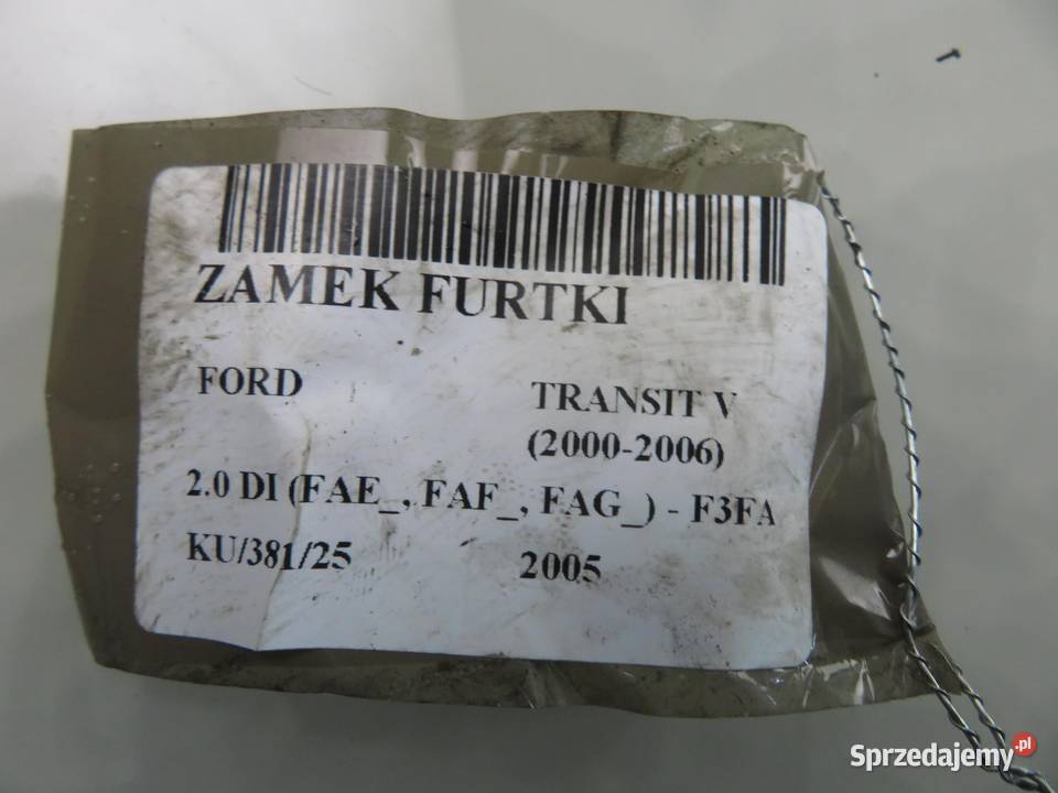 ZAMEK DRZWI TYLNY FORD TRANSIT V 20002006 osobowe Zamki, wkładki i kluczyki