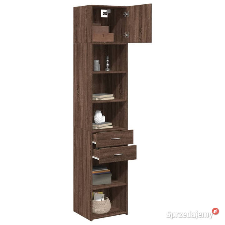 Wąska szafka brązowy dąb 45x425x225 WM3281300 Warszawa
