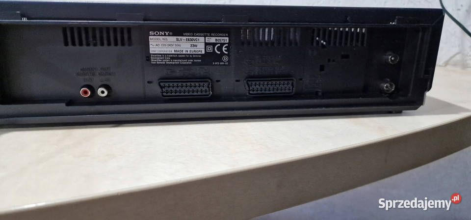 Video magnetowid SONY SLVE830 VHS SLV E830 VHS Magnetowidy Międzychód