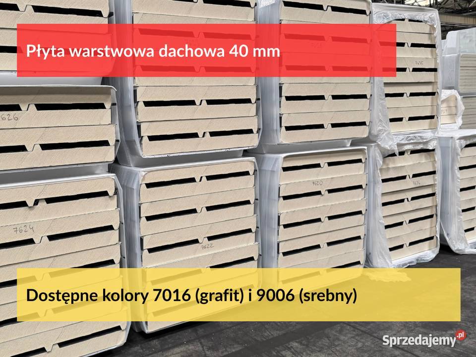 Płyty warstwowe dachowe 60mm płyta obornicka na Puszczykowo