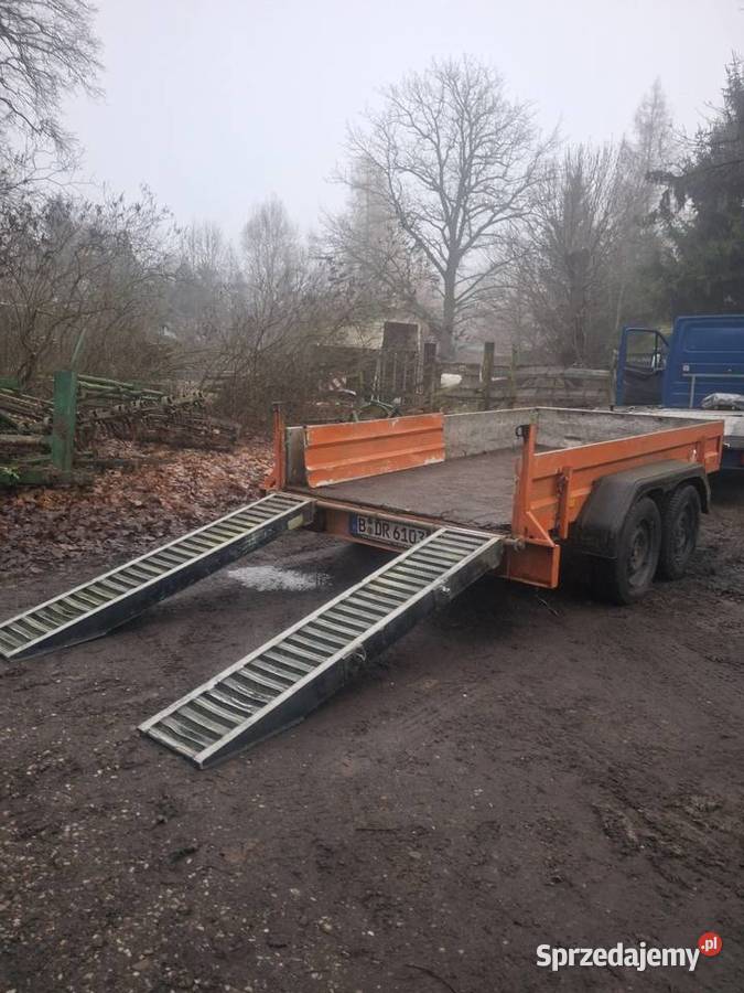 Przyczepa humbaur pod minikoparke aluminiowe lubuskie Krosno Odrzańskie sprzedam