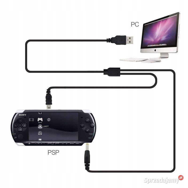 Kabel do PSP SLIM 2000 3000 3004 Y USB DC 2w1 Pozostałe Zamość