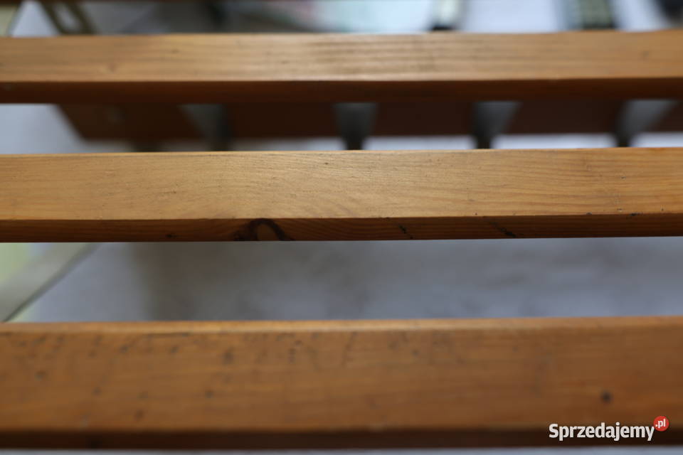 Półka na ścianę z wieszakami drewniane listwy 66 Stąporków sprzedam