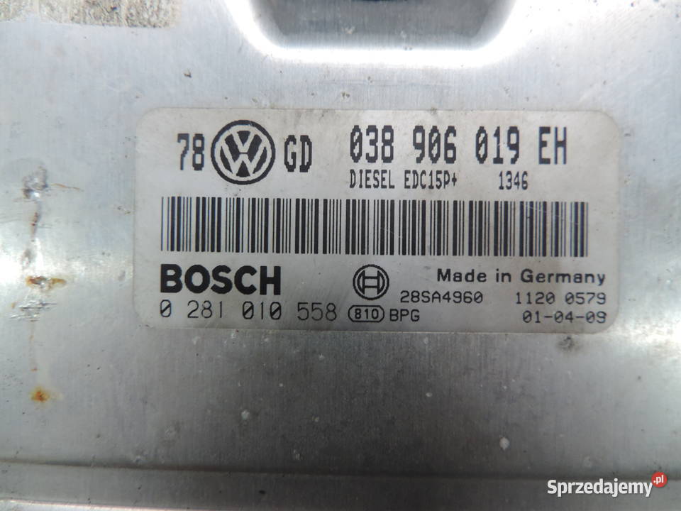KOMPUTER PASSAT B5 A4 19 TDI 130 038906019EH Rok produkcji 2002 Części Nowy Sącz sprzedam