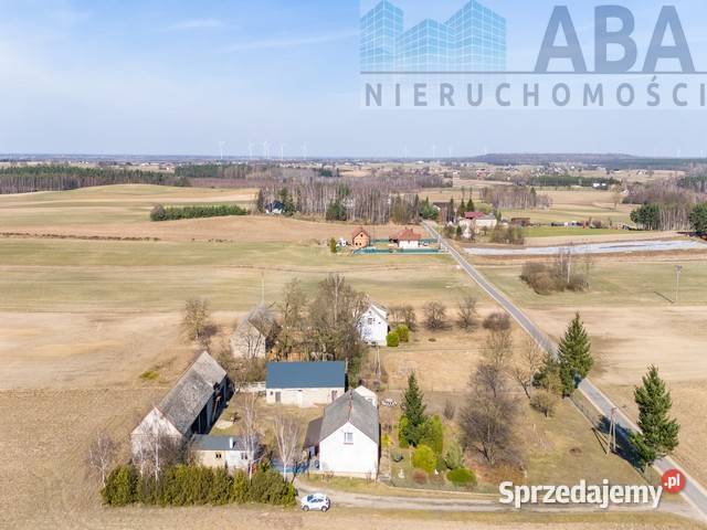 Dom wolnostojący z dużą działką 5673 m budynki Nieruchomości Brzeźniak sprzedam