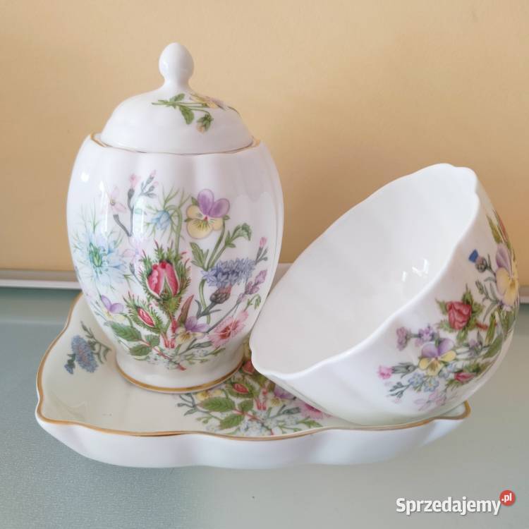 Zestaw porcelany Aynsley Wild Tudor mazowieckie