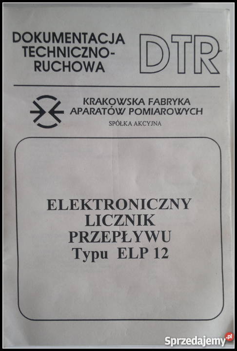 Elektroniczny licznik przepływu ELP 12
