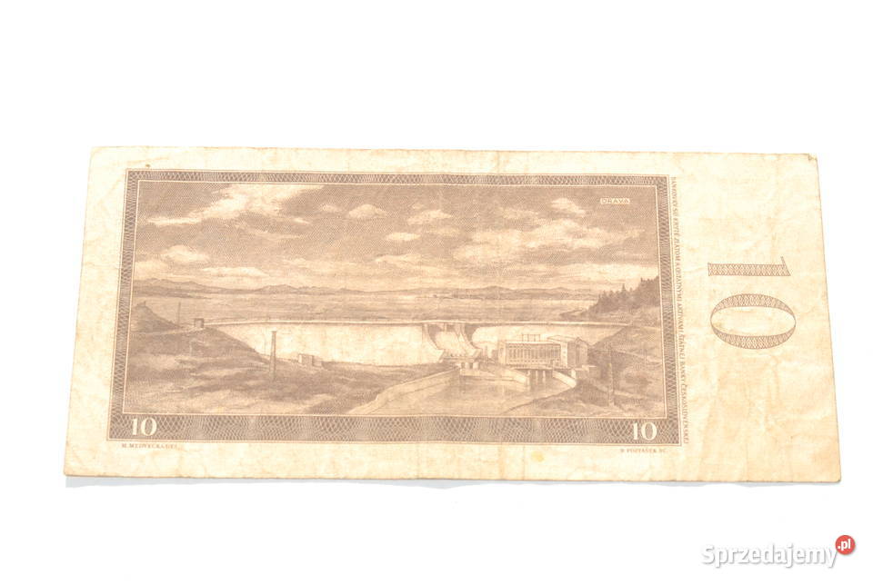 Stary banknot 10 koron Czechosłowacja 1960 antyk