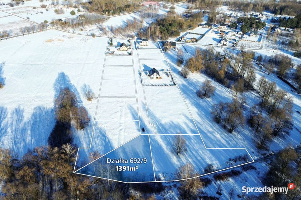 Działka budowlana 1391m2 z WZ gm Jaktorów Sprzedaż Budy Zosine sprzedam